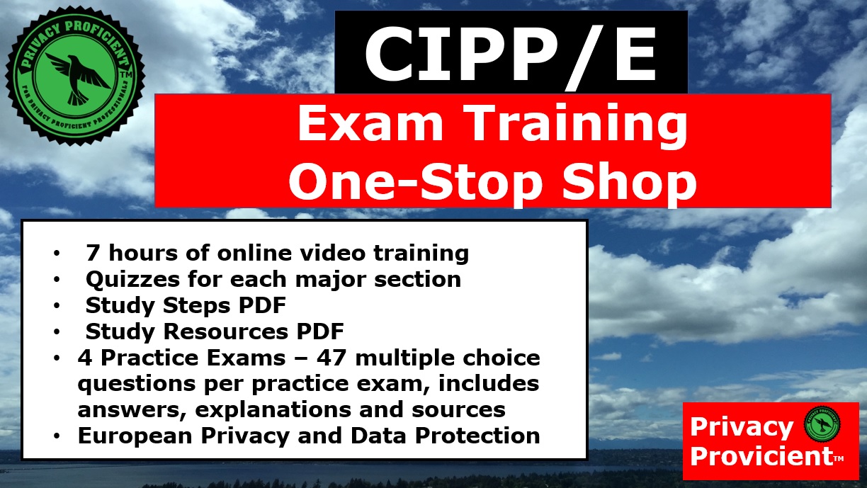 CIPP-E 100% Exam Coverage